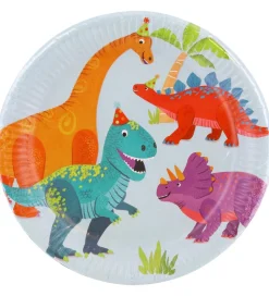 Decorata Party Paptallerkner - 8-pak - 23 cm - Dino Party
