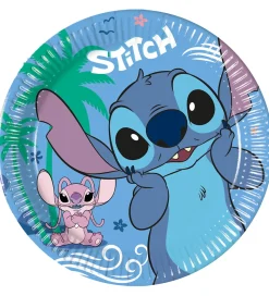 Decorata Party Paptallerkner - 8-pak - 19,5 cm - Stitch & Angel