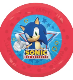 Decorata Party Plastiktallerkner - 4-pak - 21 cm - Sonic Speed