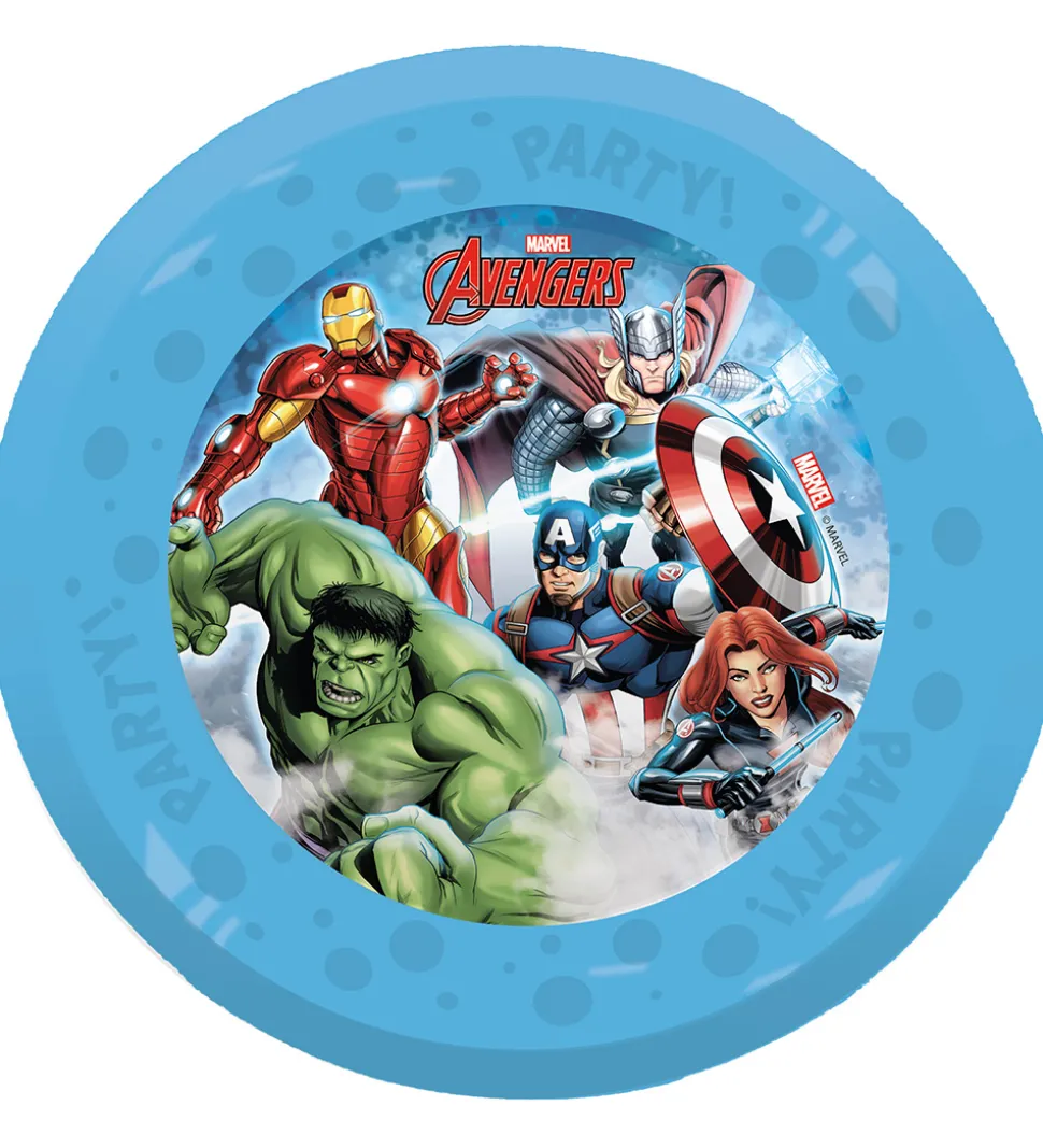 Decorata Party Plastiktallerkner - 4-pak - 21 cm - Avengers Infi