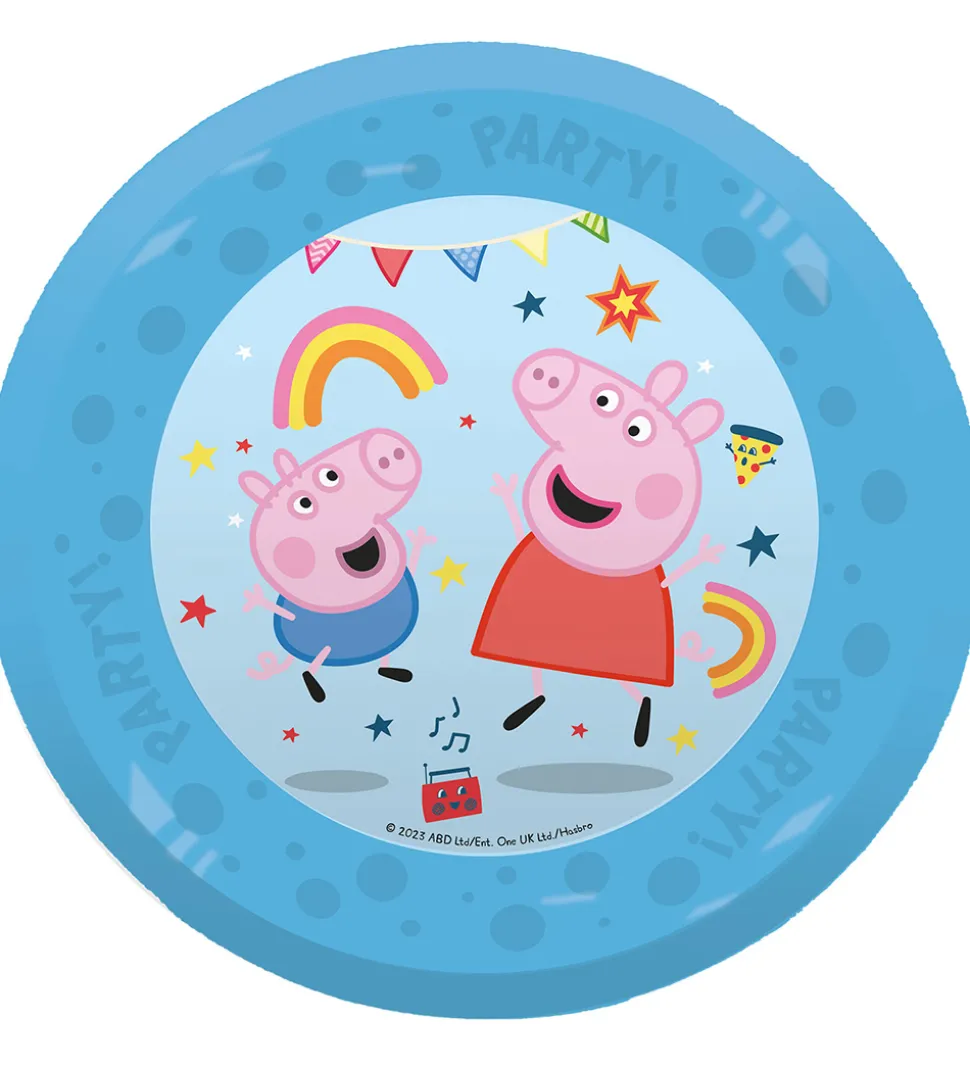 Decorata Party Plastiktallerkner - 4-pak - 21 cm - Peppa Pig Mes