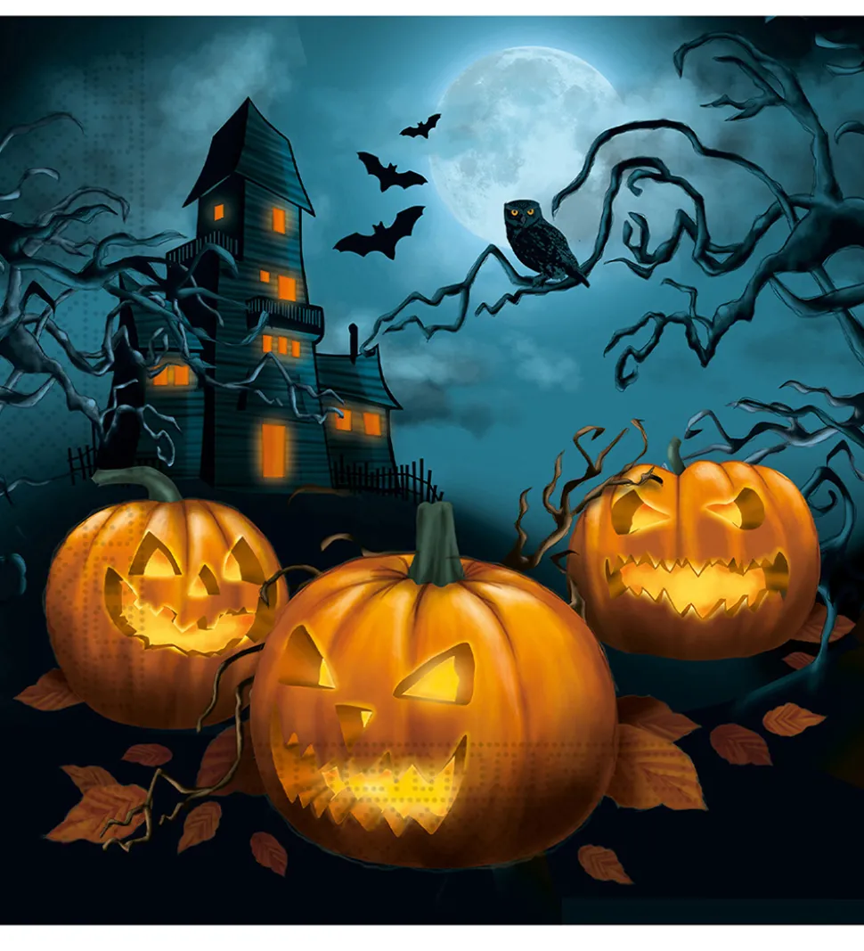 Decorata Party Servietter - 20-pak - 33x33 cm - Halloween Sensat