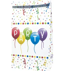 Decorata Party Slikposer - 4-pak - Happy Birthday Streamers