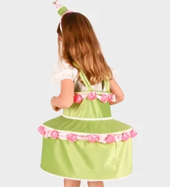 Den Goda Fen Udklædning - Dress Cake w Diadem - Green