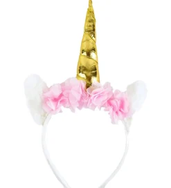 Den Goda Fen Udklædning - Hårbøjle - Enhjørning - Hvid/Guld