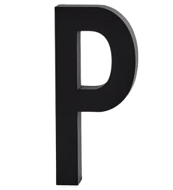 Design Letters Alubogstav - P - Sort