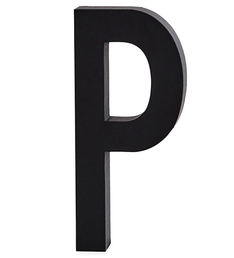 Design Letters Alubogstav - P - Sort