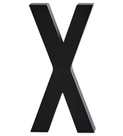 Design Letters Alubogstav - X - Sort