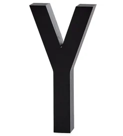 Design Letters Alubogstav - Y - Sort