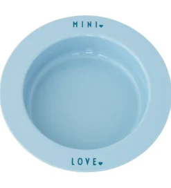 Design Letters Dyb Tallerken - Mini Favourite - Light Blue