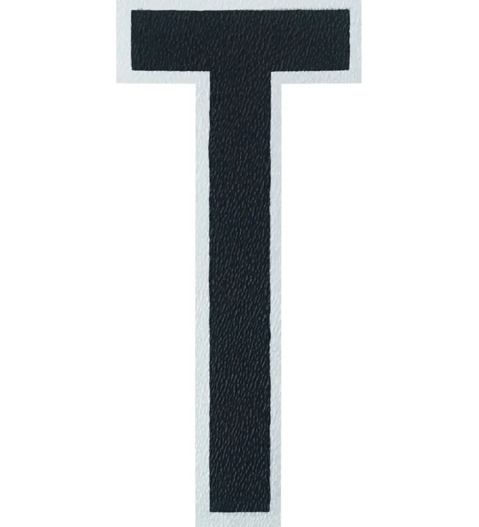 Design Letters Klistermærke - Mobil - T - 5cm - Black