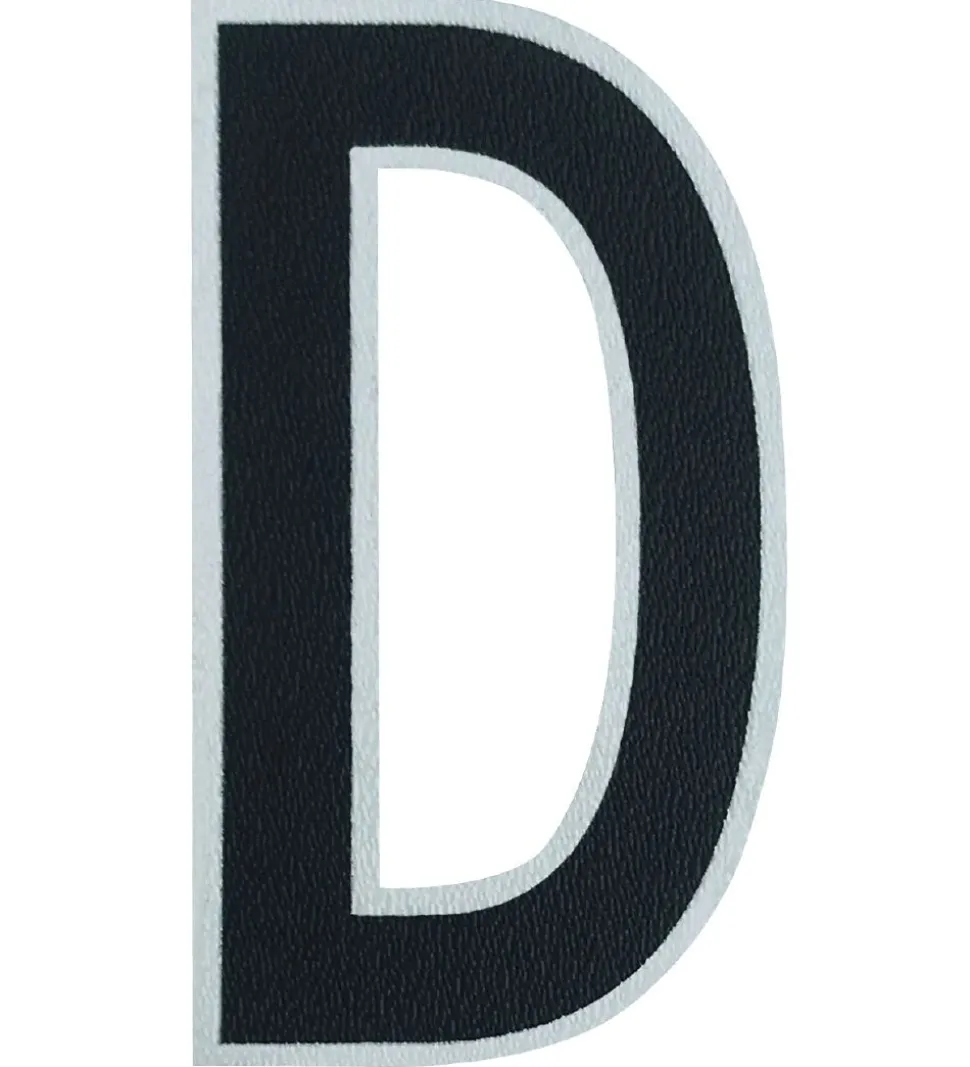 Design Letters Klistermærke - Mobil - D - 5cm - Black