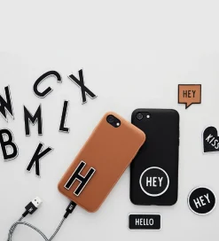 Design Letters Klistermærke - Mobil - D - 5cm - Black