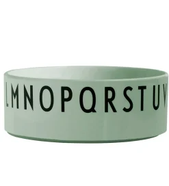 Design Letters Skål - Grøn m. Alfabet