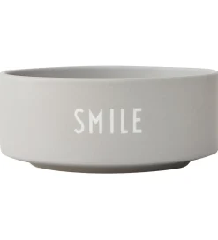 Design Letters Skål - Smile - Grå