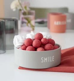 Design Letters Skål - Smile - Grå