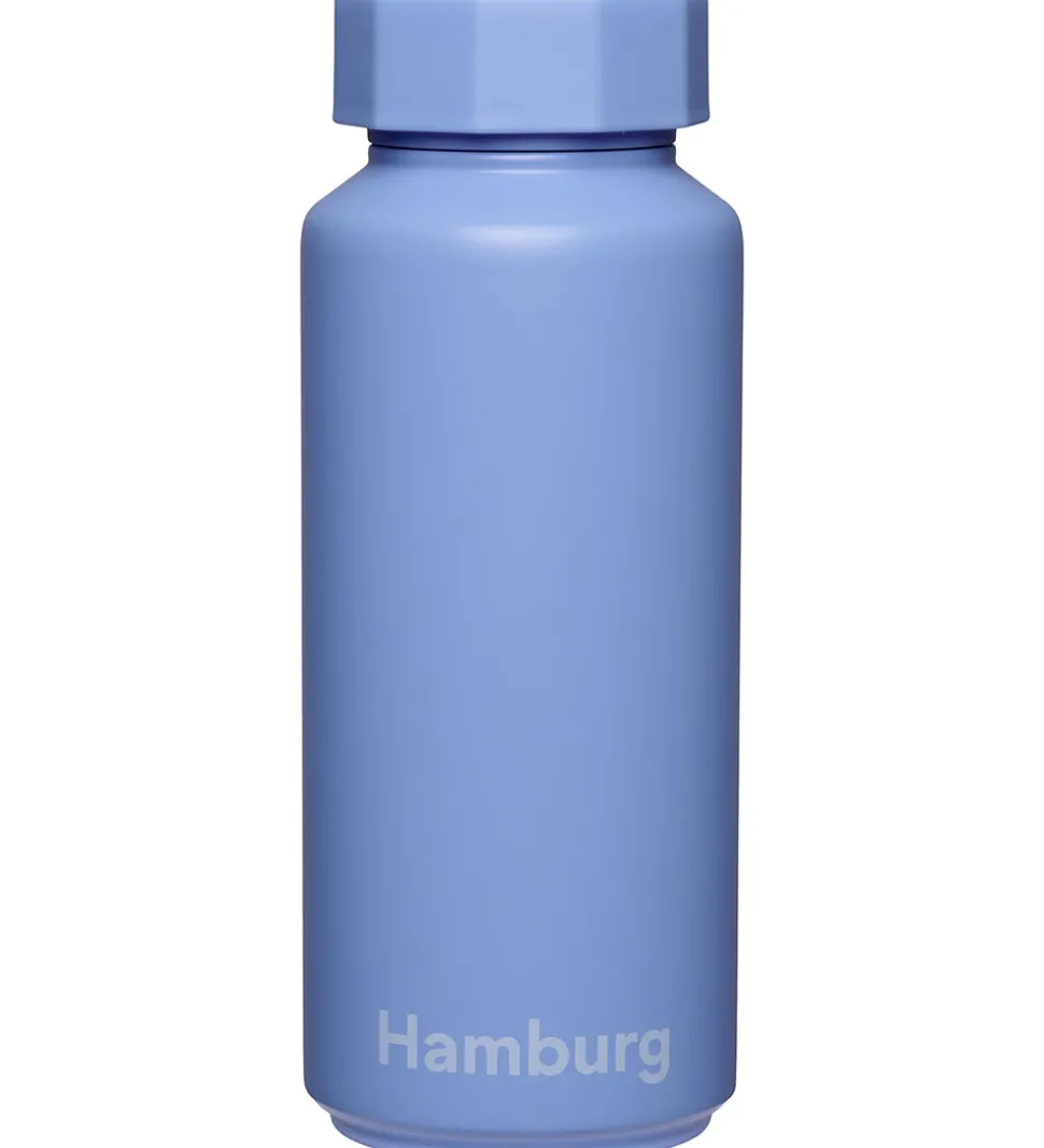 Design Letters Termoflaske - 500 ml - Hamburg - Sky Blue