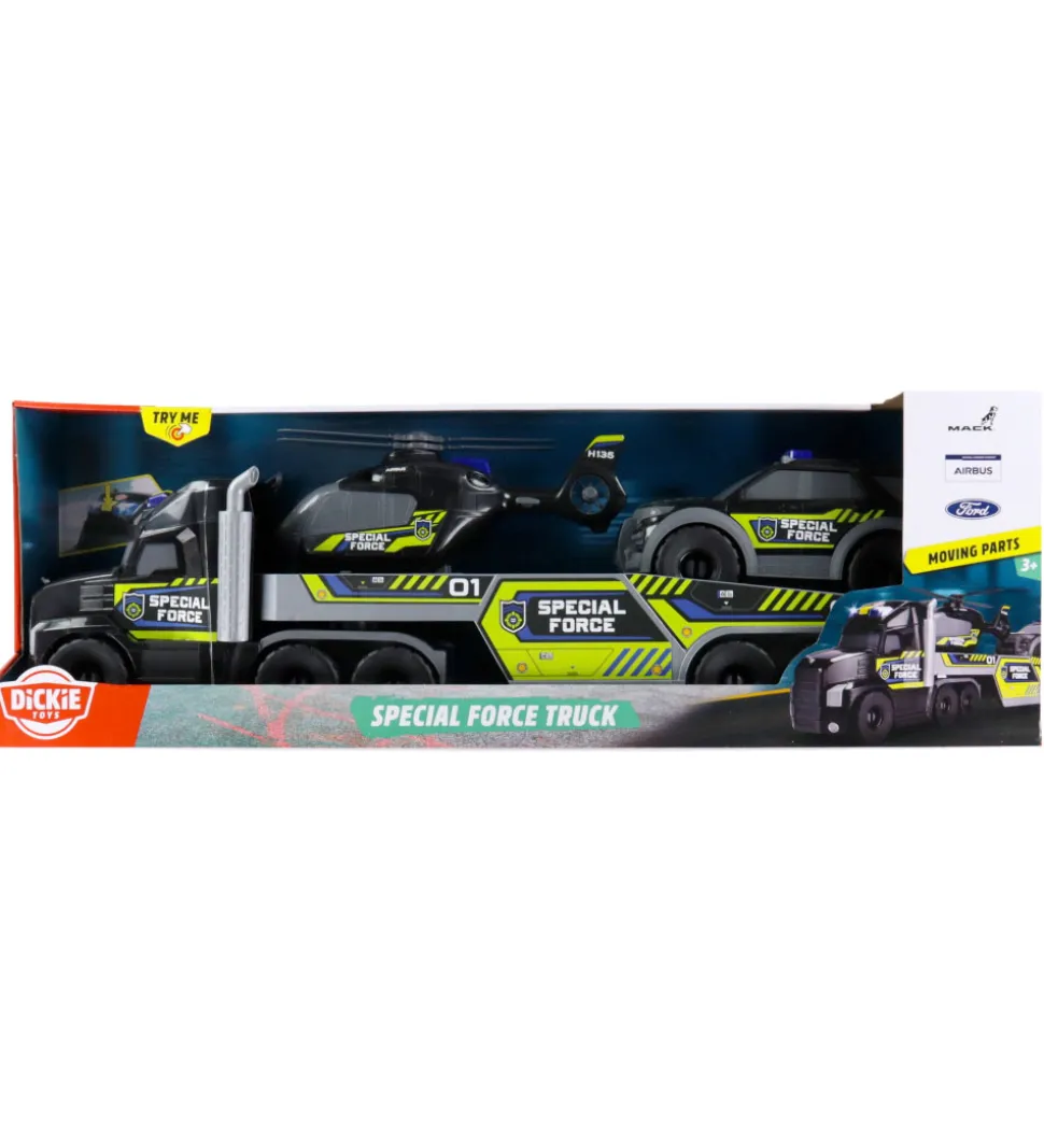 Dickie Toys Bilsæt - Special Force Truck - Lyd/Lys