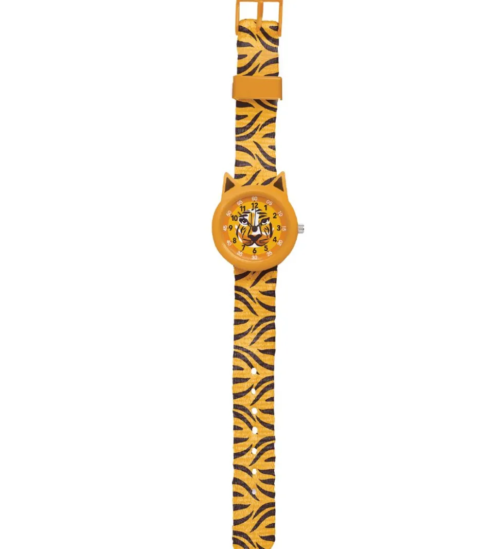 Djeco Armbåndsur - Orange m. Tiger