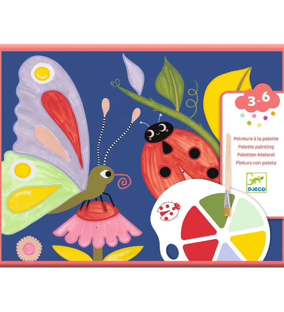 Djeco Farvesæt - Palette Painting - Creepy Crawlies