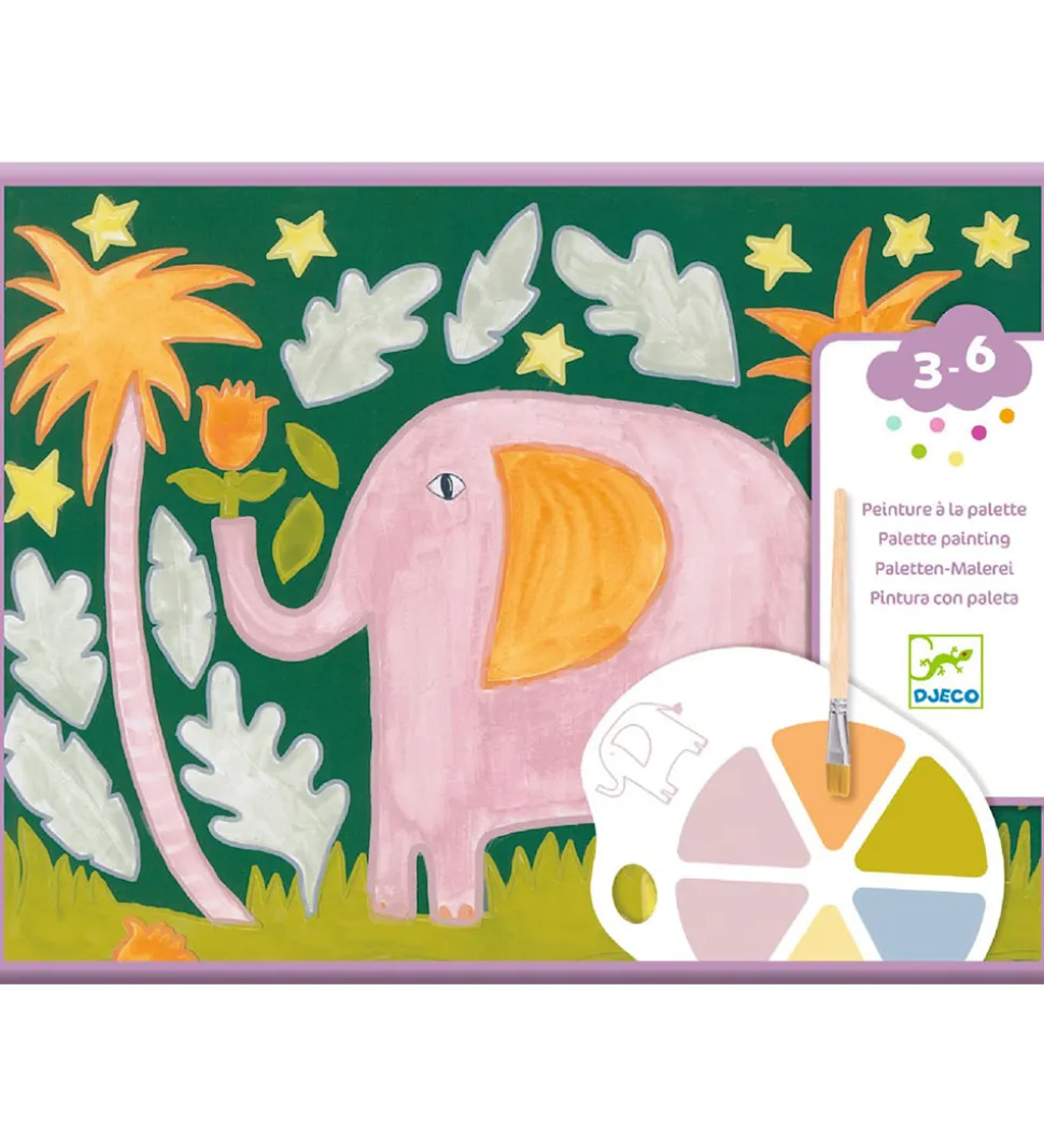 Djeco Farvesæt - Palette Painting - Wild Ones