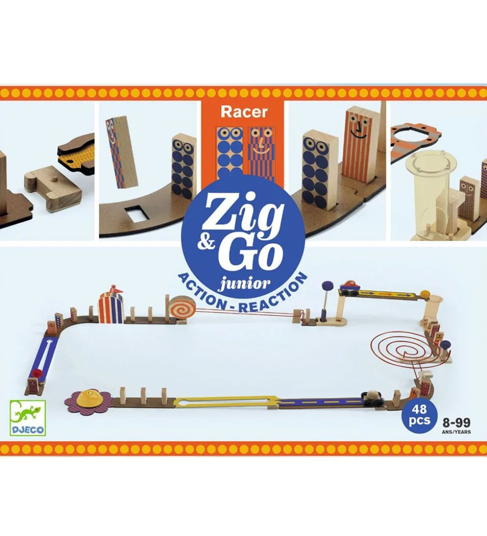 Djeco Kuglebane - Zig & Go Racer - 51 Dele