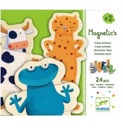 Djeco Magneter - 24 stk. - Træ - Crazy