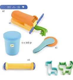 Djeco Modellervoks - Startsæt - 21 dele - Pop