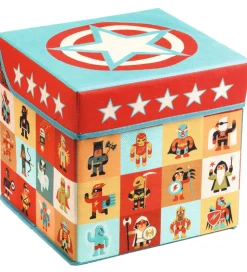 Djeco Opbevaringskasse - 25x25x25 cm - Stjerner