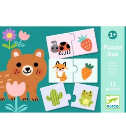 Djeco Puslespil - 24 Brikker - Duo - Colours