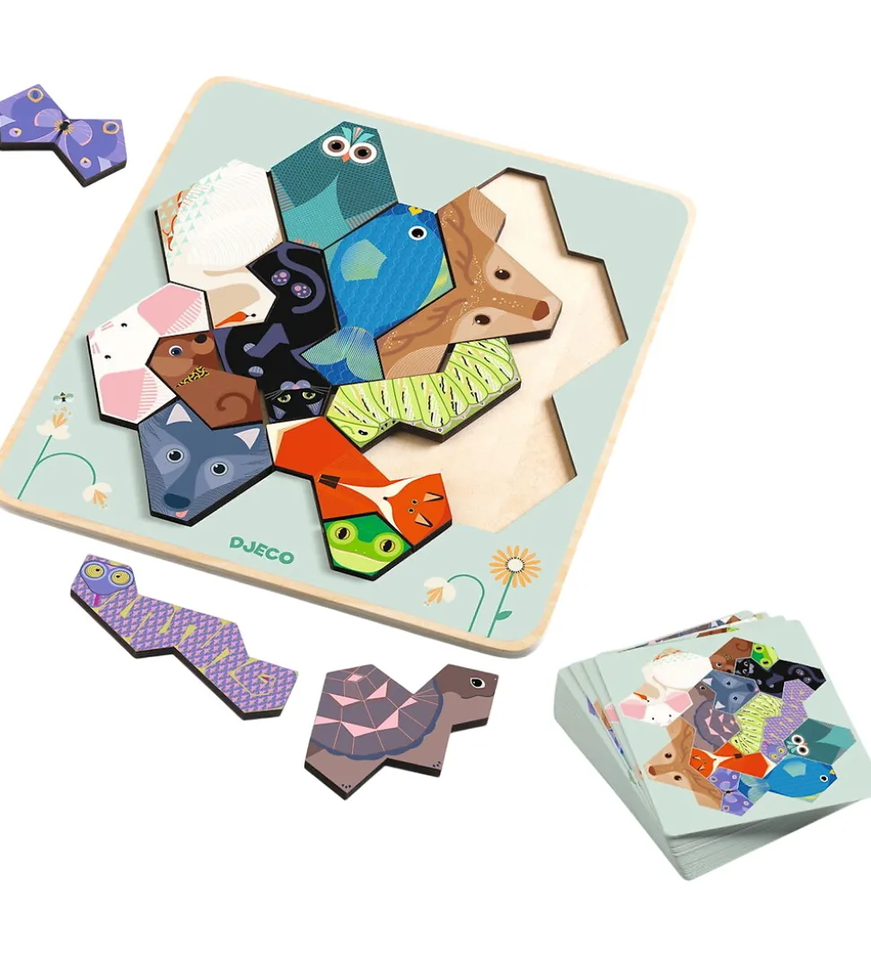 Djeco Puslespil - Formanimo - 14 Brikker