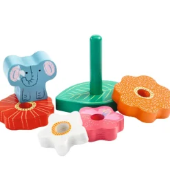 Djeco Puslespil/Stabelelegetøj - 8 Dele - Træ - Happy