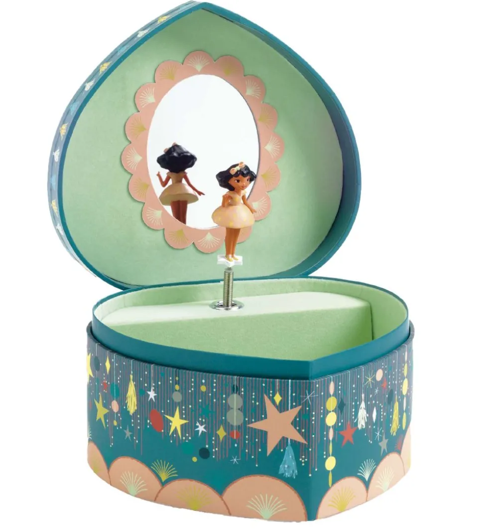 Djeco Smykkeskrin m. Musik - 14,5x8,5x13,5 cm - Happy Party