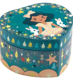 Djeco Smykkeskrin m. Musik - 14,5x8,5x13,5 cm - Happy Party