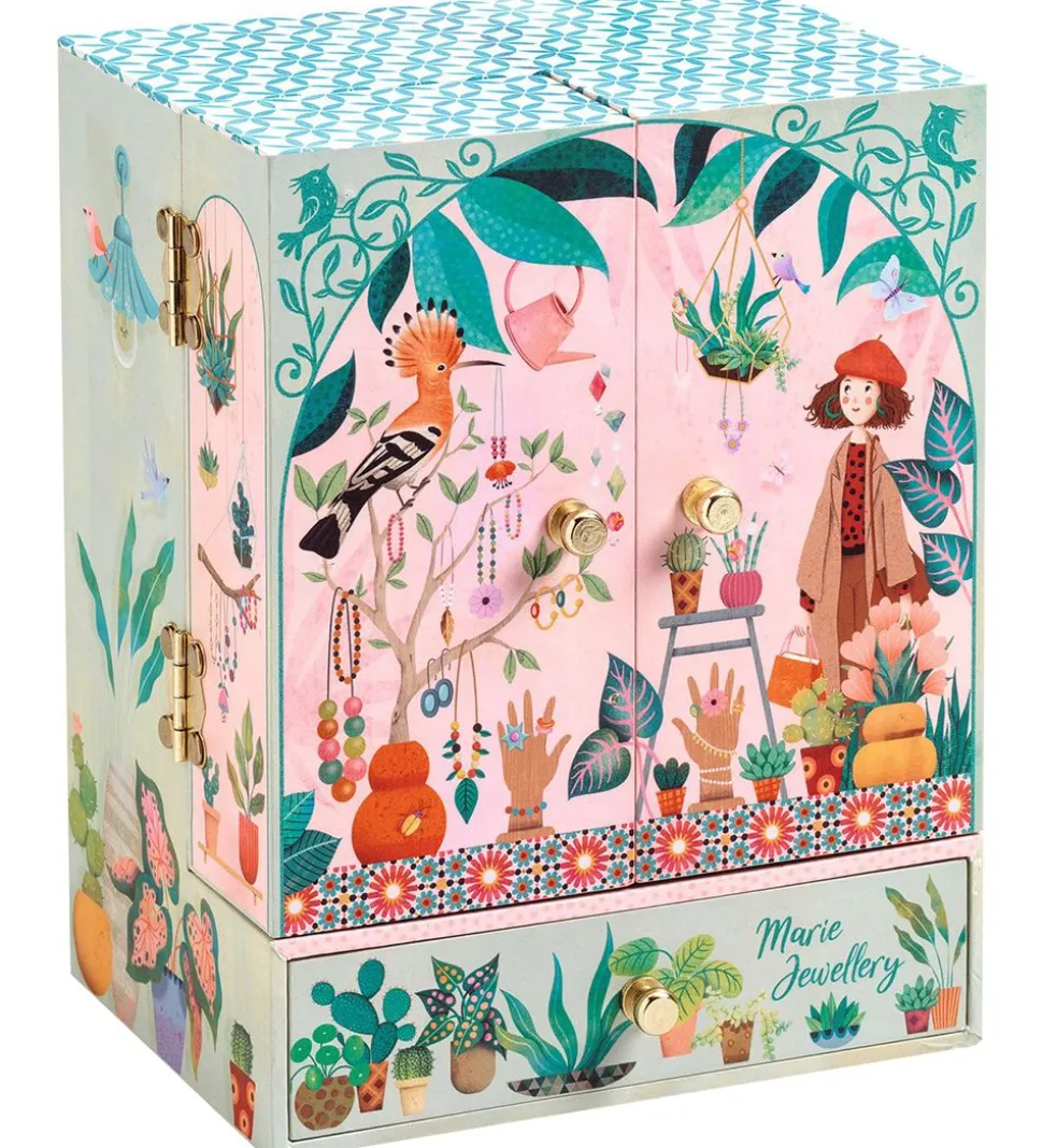 Djeco Smykkeskrin m. Musik - Træ - Musik Box