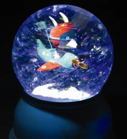 Djeco Snekugle m. Lys - 14 cm - Blå m. Fly