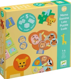 Djeco Spil - 5-i-1 - Wild Animals