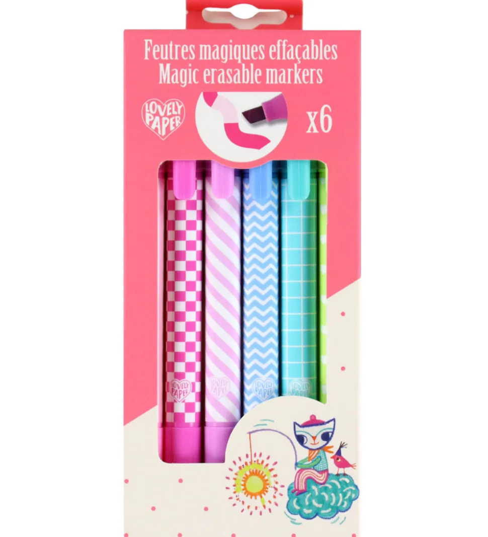 Djeco Trylletuscher - 6 stk. - Pastelfarver