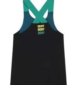 DKNY Træningstop - Petroleumsblå/Sort