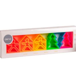 Dëna Aktivitetslegetøj - Silikone - 9 Dele - Neon