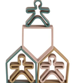 Dëna Aktivitetslegetøj - Silikone - 9 Dele - Nature