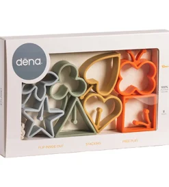 Dëna Aktivitetslegetøj - Silikone - Magisk Flip - 8 Dele - Natur