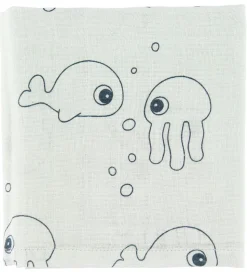 Done By Deer Babysvøb - 120x120 - 2 stk - Sea Friends - Blå