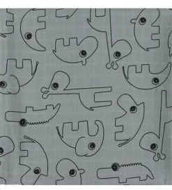 Done by Deer Babysvøb - 120x120 cm - 2-pak - Contour Grey