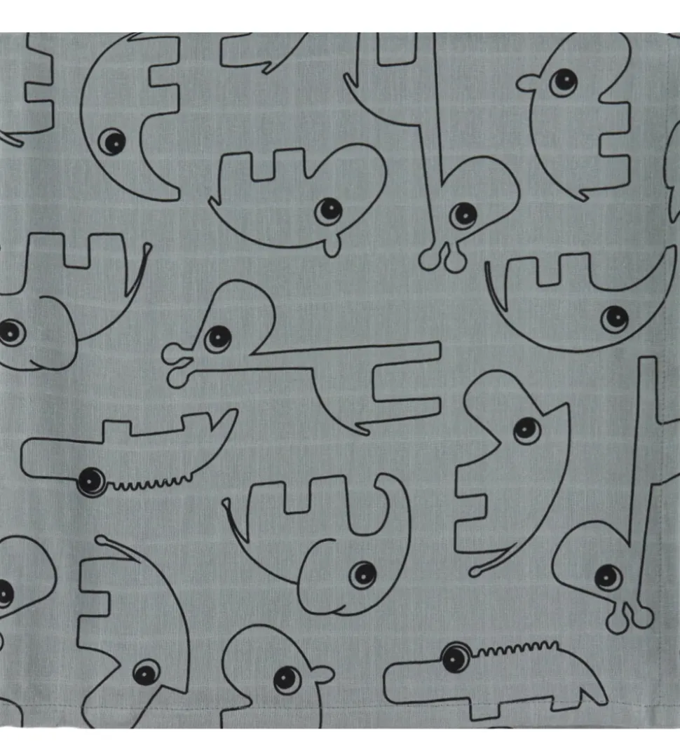 Done by Deer Babysvøb - 120x120 cm - 2-pak - Contour Grey