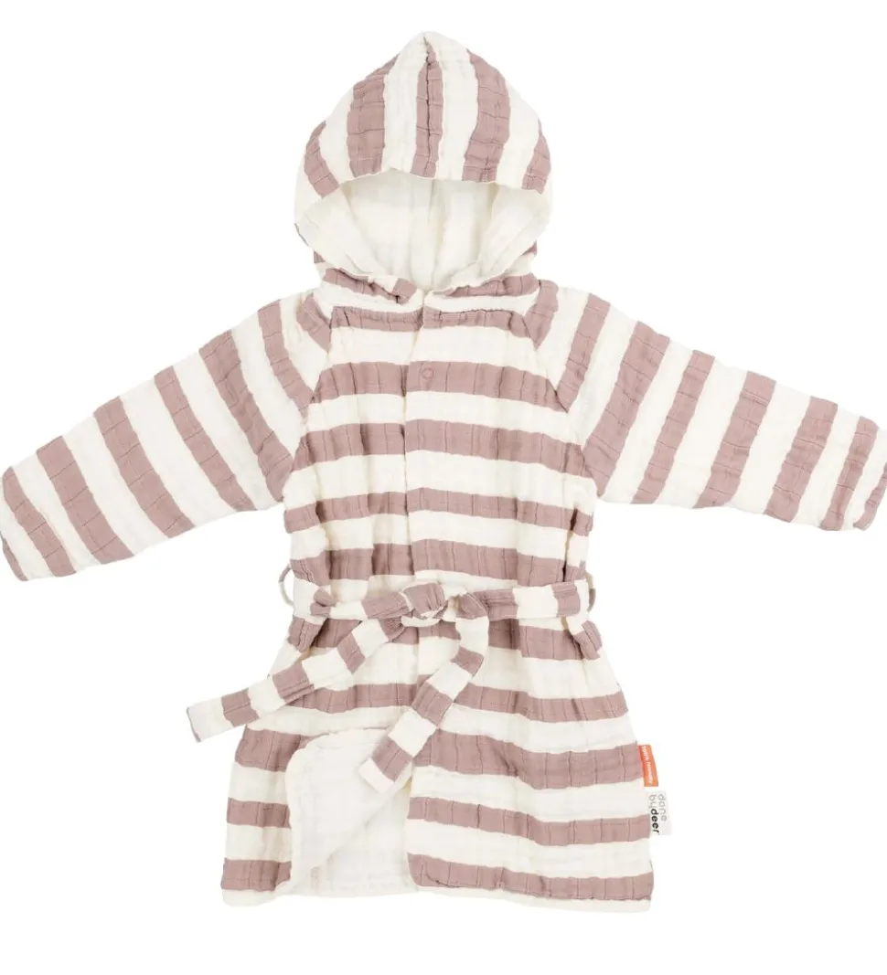 Done By Deer Badekåbe - Stripes - Powder