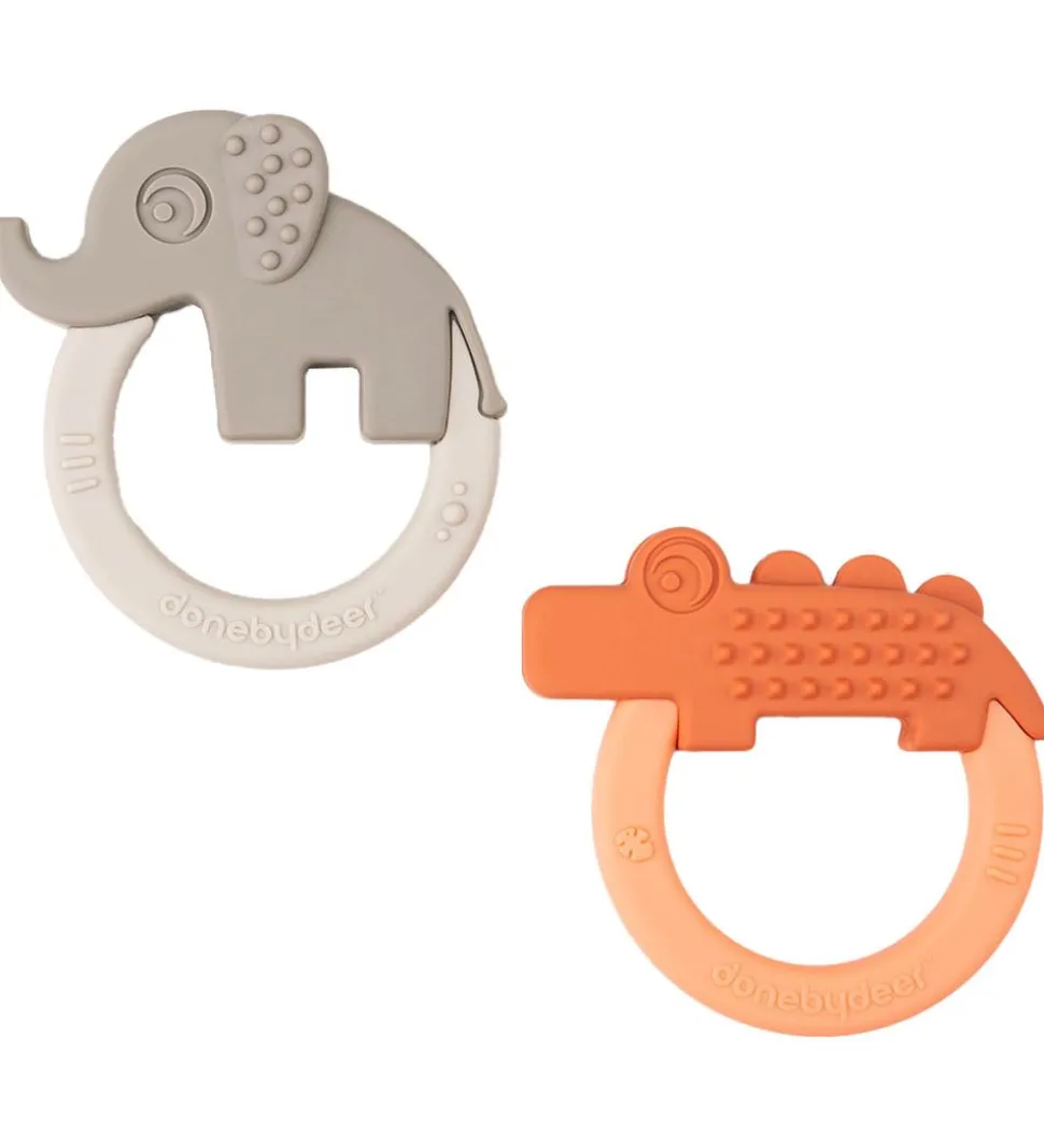 Done By Deer Bidering - 2-pak - Deer Friends - Papaya/Sand