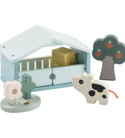 Done By Deer Legesæt - Træ - Dotti - Tiny Farm - Colour Mix