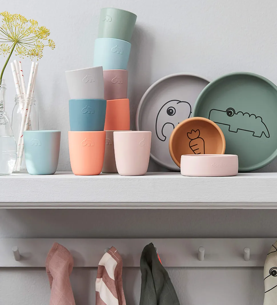 Done by Deer Spisesæt - 3 Dele - Elphee Grey/Mustard/Blue