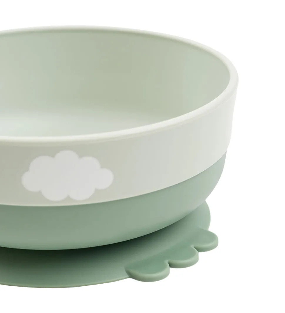 Done By Deer Spisesæt - Foodie - 3 Dele - Happy Clouds Green